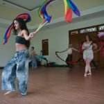 Lucero Ponce learn Hula Hoop Silk Fans (5)
